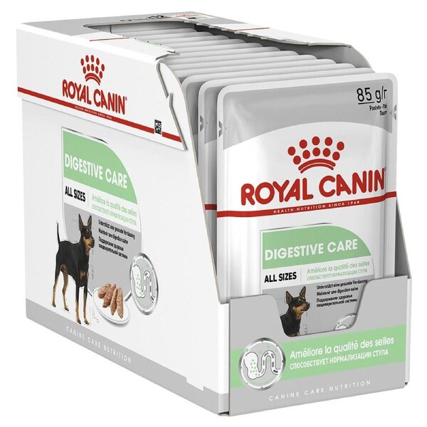 ROYAL CANIN Wet Dog Food Adult Digestive Care Loaf 12X85G