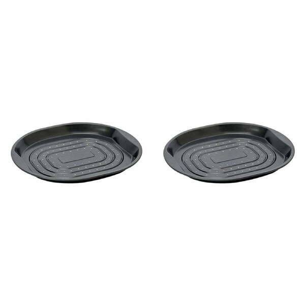 2PK Wiltshire Easybake Crisper Chips/Wedges Oven Safe Baking Tray 33.5x32cm