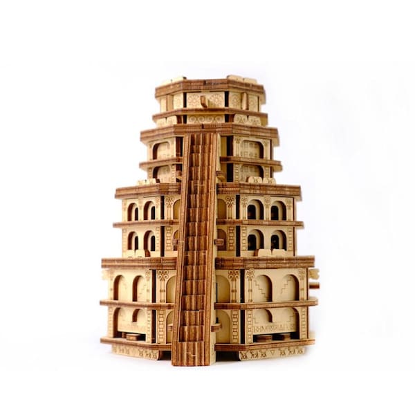 Escapewelt Quest Tower Wooden Puzzle Box Model Kit
