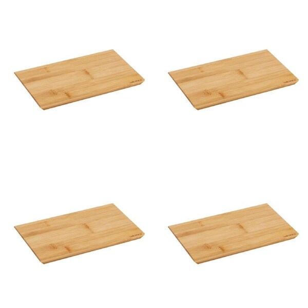 4PK Wiltshire Eco Kitchenware Sandwich Bamboo Kitchen Chopping Board 24x15cm