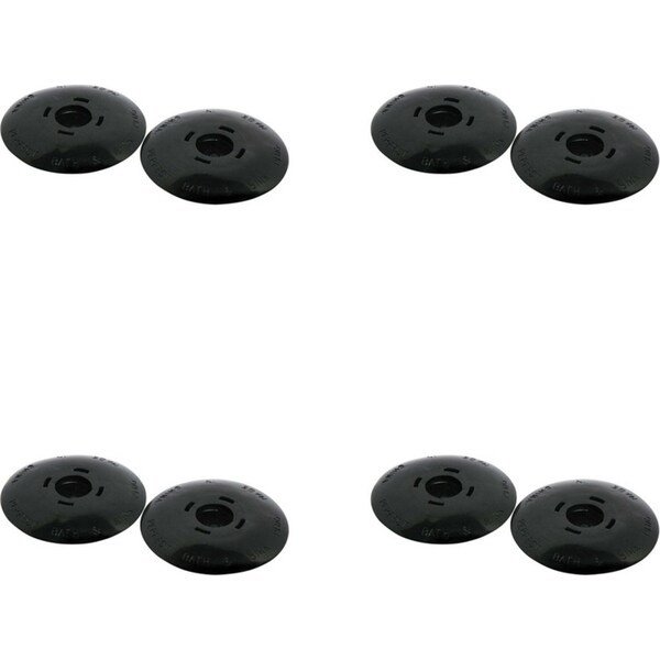 4 x 2pc Wiltshire Kitchen/Bathroom Standard Sink Drain Plug Stopper 52mm Black