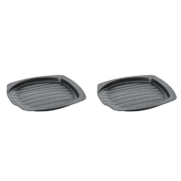 2PK Wiltshire Easybake Non-Stick Chips/Wedges Oven Safe Baking Tray 35x32cm