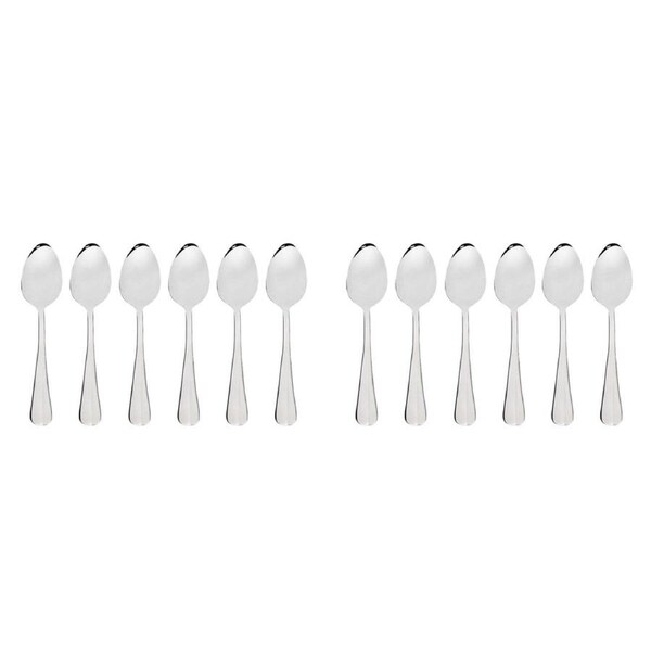 2 x 6pc Wiltshire Baguette Stainless Steel Tea Spoons Kitchen Utensils Set