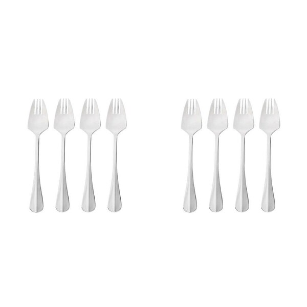 2 x 4pc Wiltshire Baguette Stainless Steel Buffet Fork Kitchen Utensils Set