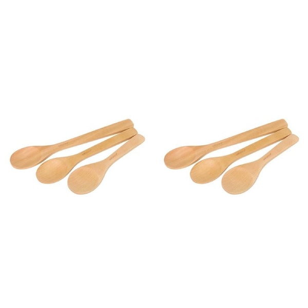 2 x 3pc Wiltshire Durable Wooden Non-Stick Spoons Stirrers Kitchen Utensil Set