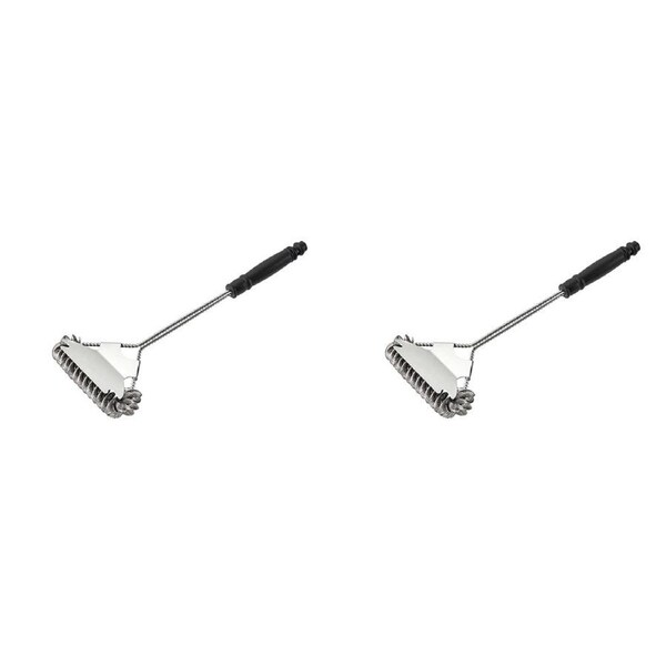2PK Wiltshire Bar-B Stainless Steel Coil Barbeque Tough Cleaning Scraper Brush