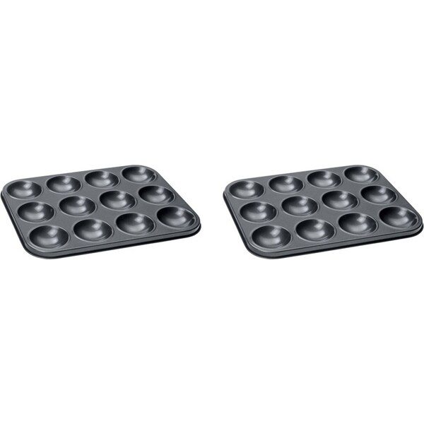 2PK Wiltshire Easybake 12 Cup Bite-Sized Patty Treats Pan Oven Safe Baking Tray