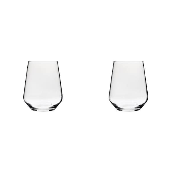 2 x 4pc Wiltshire Classico Durable Stemless Wine Drinking Glasses Set 435ml