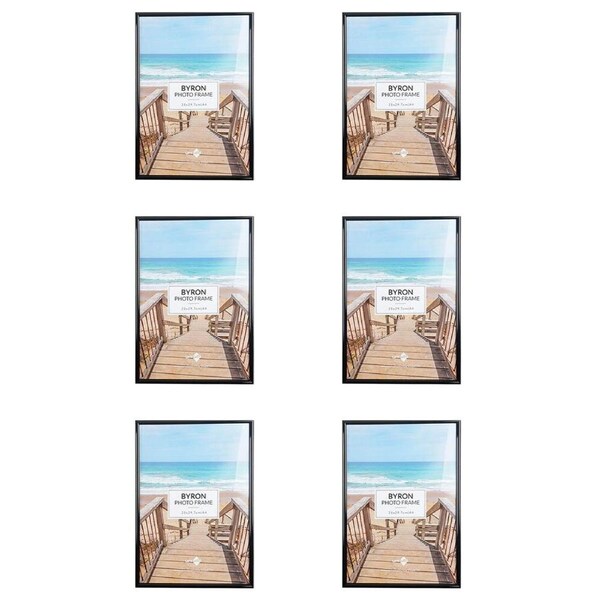 6x Unigift Byron Photo/Picture Frame Portrait Display Home Desk Decor A4 Assort