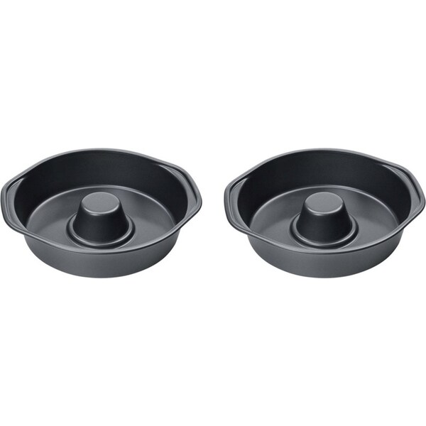 2PK Wiltshire Easybake Non-Stick Round Ring Cake Pan Oven Safe Baking Tin 22cm