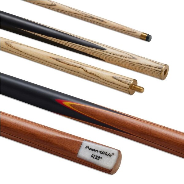 PowerGlide Aero 2 Piece Ash Pool Snooker Billiard Cue 9.5mm
