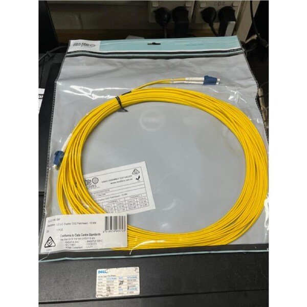 10 x MSS Fibre LC-LC DUPLEX SM OS2 PATCHLEAD 15M metre DLCLC15M-SM (10 PCS)