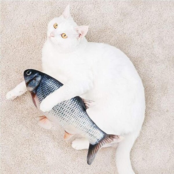 Petwiz Flopping Fish Cat Toy With Catnip