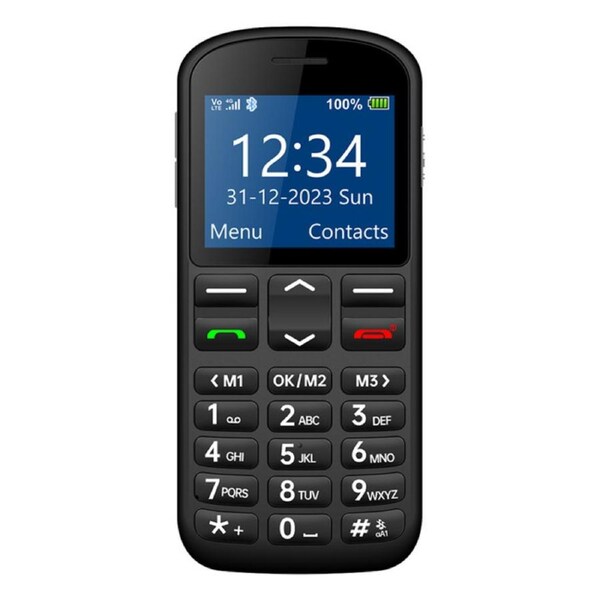 Opel Mobile Bigbutton M 4G (2.2-inch, Keypad, SOS Button) - Black