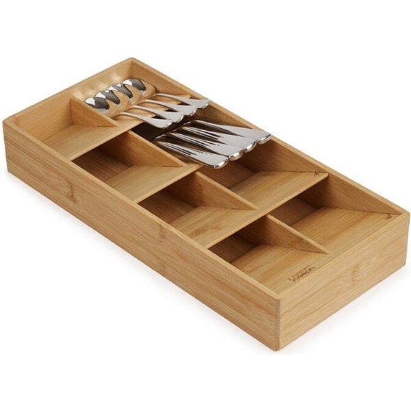 Joseph Joseph DrawerStore Bamboo Tiered Cutlery Organiser Storage 38cm Large