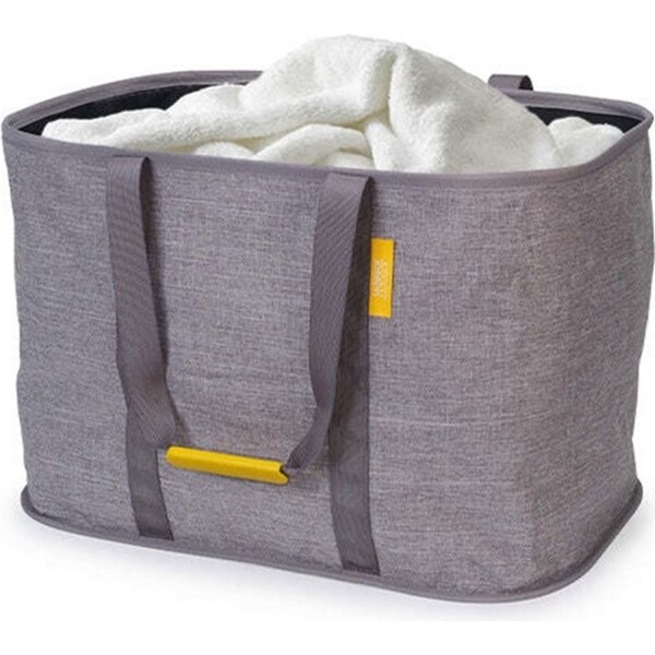Joseph Joseph Hold-All Max 53cm/35L Laundry Basket Storage Box w/ Handle Grey