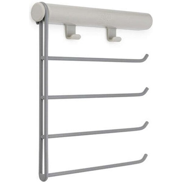 Joseph Joseph Orderly Belt/Tie/Scarf Hanging Rail Closet Organiser 23cm Ecru