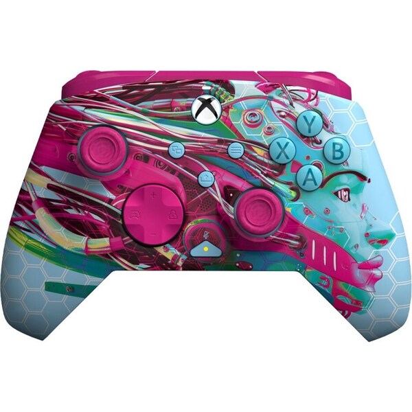 PDP Gaming Rematch Glow Advanced Xbox Wired Controller: Android Dreams