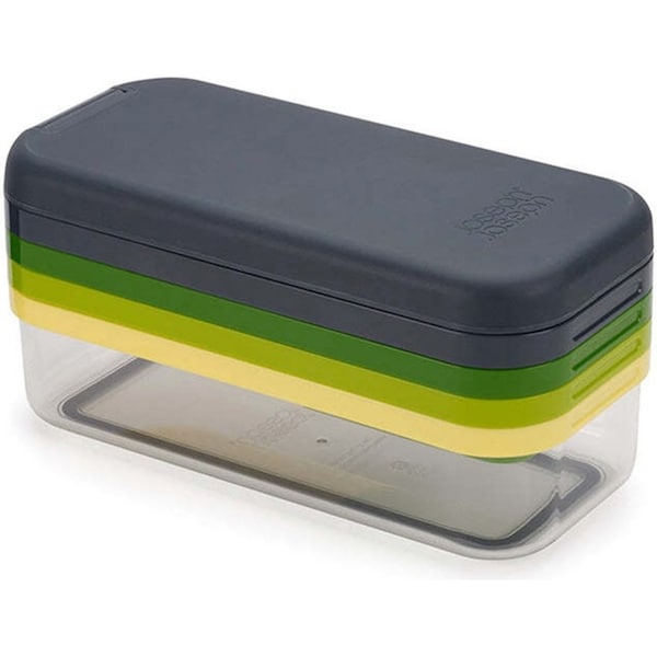 4pc Joseph Joseph Multi-Prep Compact Grater & Slicer 22x15cm Vegetable Cutter