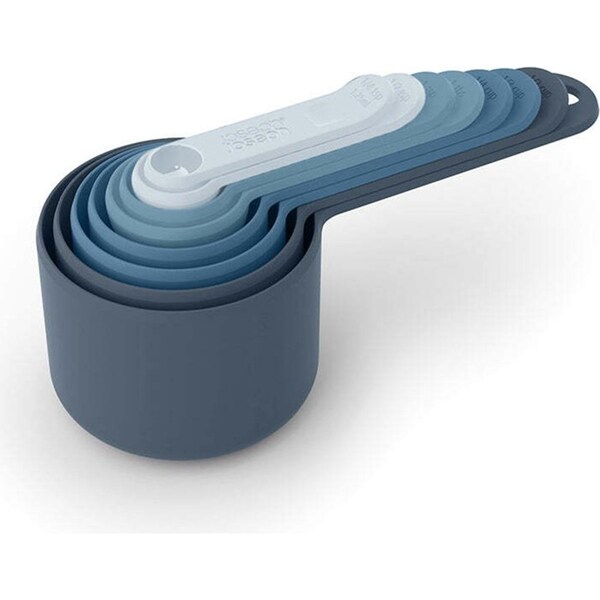 8pc Joseph Joseph Nest Measure Stackable Measuring Cup Set Baking/Cooking Sky