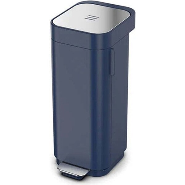 Joseph Joseph Porta 40L/99cm Pedal Bin Garbage Rubbish Trash Can Midnight Blue