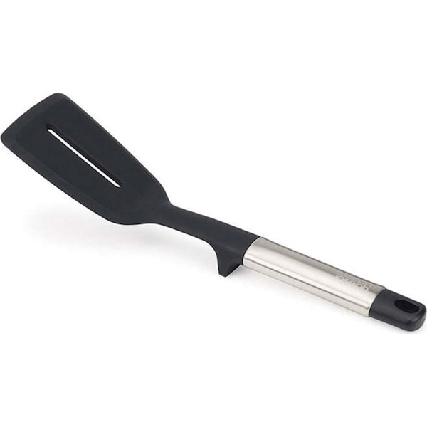 Joseph Joseph Elevate Silicone Steel Slotted Turner 30.5cm Cooking Utensil Black