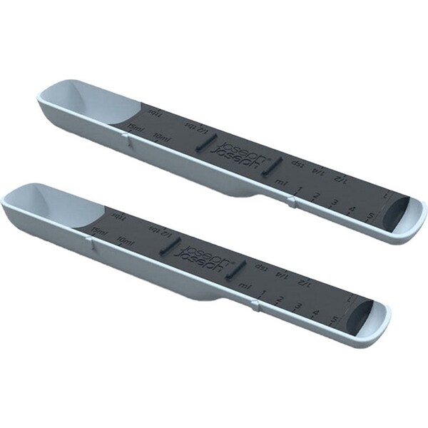 2x Joseph Joseph Measure-Up Adjustable Measuring Spoon Cooking/Baking 19.5cm BLU