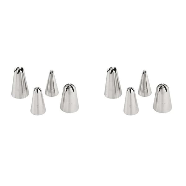 2 x 4pc Wiltshire Cake Decorating Flower Piping Tip Kitchen Bakeware Nozzles