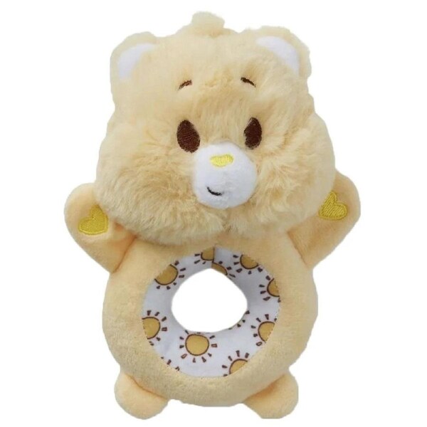 Re-Softables Care Bears Baby Funshine Bear Ring Rattle Plush