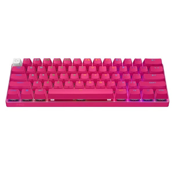 Logitech G Pro X 60 LIGHTSPEED Gaming Keyboard (Magenta)