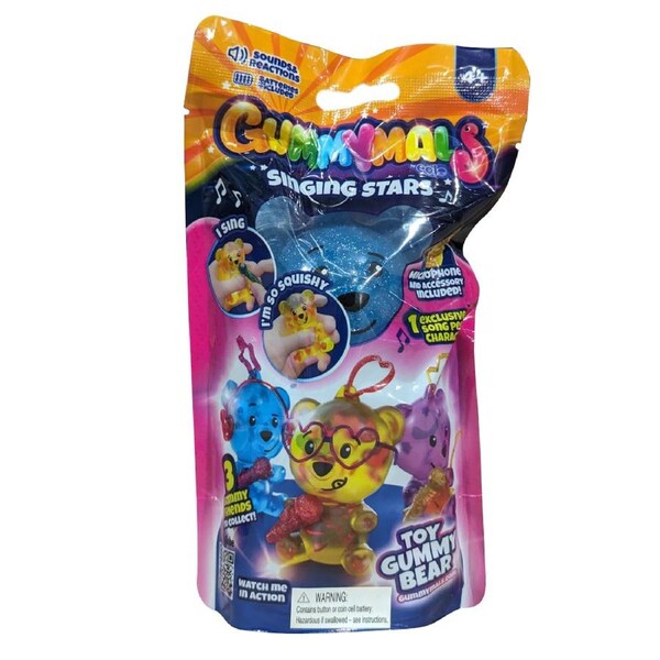 Gummymals Singing Stars Gummy Bear Blue