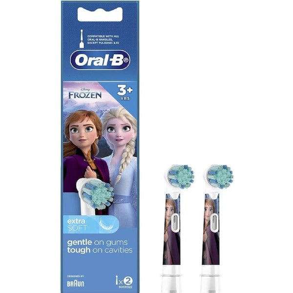 Oral-B Frozen 2 Stages Kids Electric Replacement Brush Heads - 2 Pack