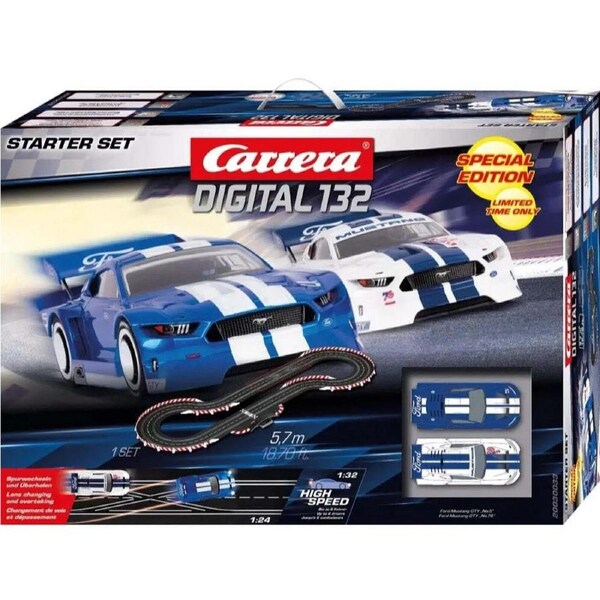 Carrera Digital 132 Ford Mustang GTY Starter Slot Car Set