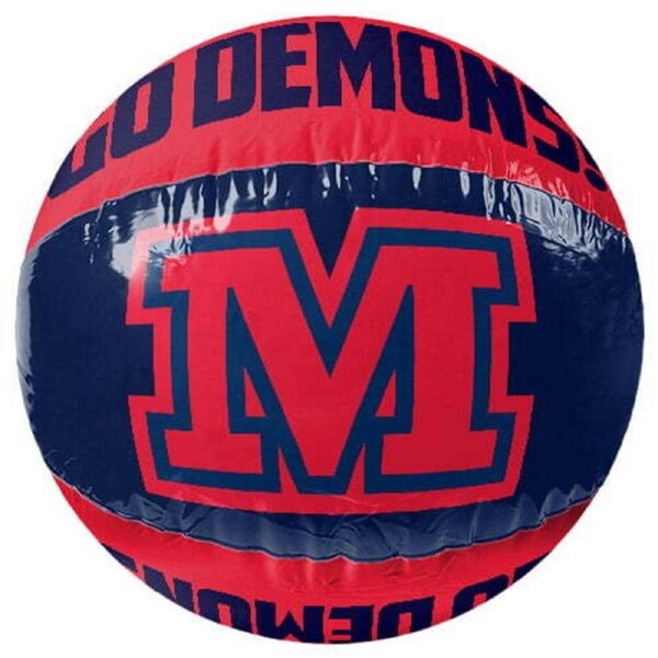 Official AFL Melbourne Demons Inflatable Beach Ball Pool Toy Birthday Gift 50cm