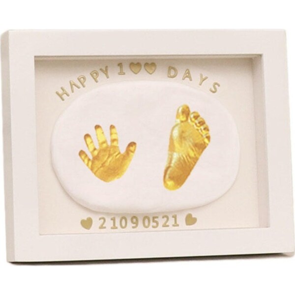 Catzon 8in Baby Handprint Footprint Ornament Keepsake Maker Kit