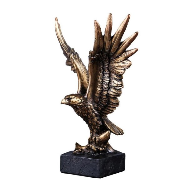 Catzon Resin Eagle Statue for Home Office Desktop Decoration