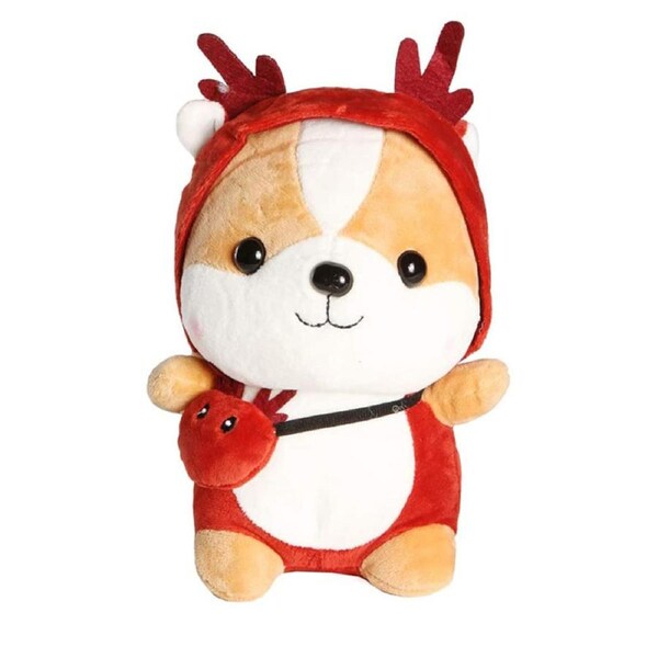 Catzon Super Soft Corgi Plush Great Gifts for Dog Lovers-Red Elk