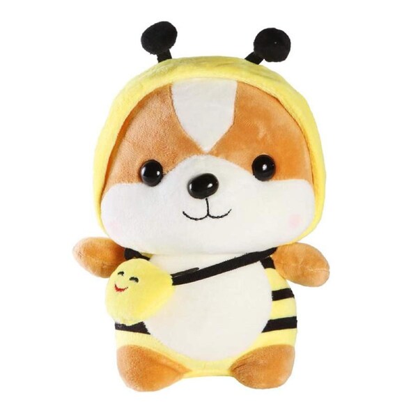 Catzon Super Soft Corgi Plush Great Gifts for Dog Lovers-Yellow Bee