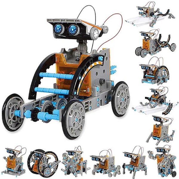 Catzon 12-in-1 Solar Robot Toys DIY Kit for Kids