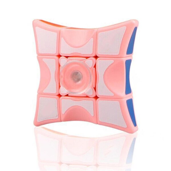 Catzon Fidget Spinner 1X3X3 Speed Cube Puzzle Anti-Anxiety Toys for Kids Audlts-Coral