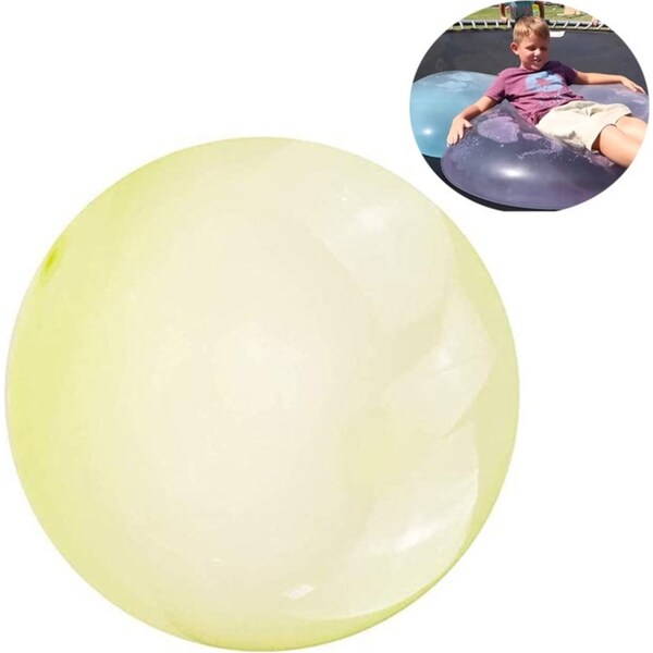 Catzon Extra Large Inflatable Bubble Water Ball Toy for Adult Kid Outdoor Party-Yellow