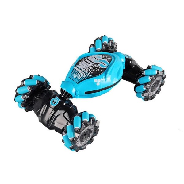 Catzon Remote Control Stunt Car with Light Music 360 Flips Rotating Off Road Vehicle Toys Blue