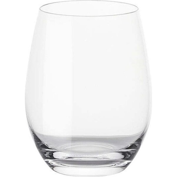 6pc Stanley Rogers Tamar 450ml Wine Crystal Glass Set Drinking Stemless Cup