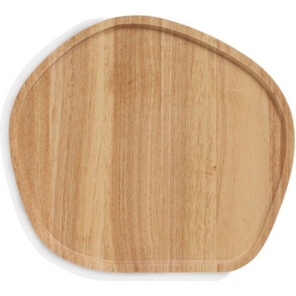 Stanley Rogers 34cm Rubberwood Platter Food/Dessert Serving Plate Round MED