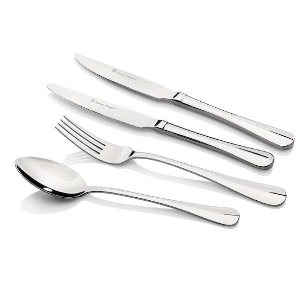 40pc Stanley Rogers Baguette Stainless Steel Cutlery Family Dinner Party Set