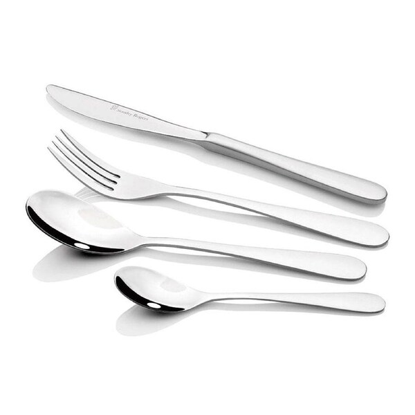 56pc Stanley Rogers Deevo Satin Stainless Steel Cutlery Family Tableware Set