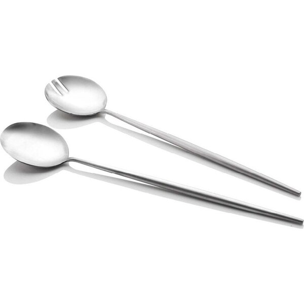 2pc Stanley Rogers Stainless Steel Piper Salad Food Server Utensil Set Satin