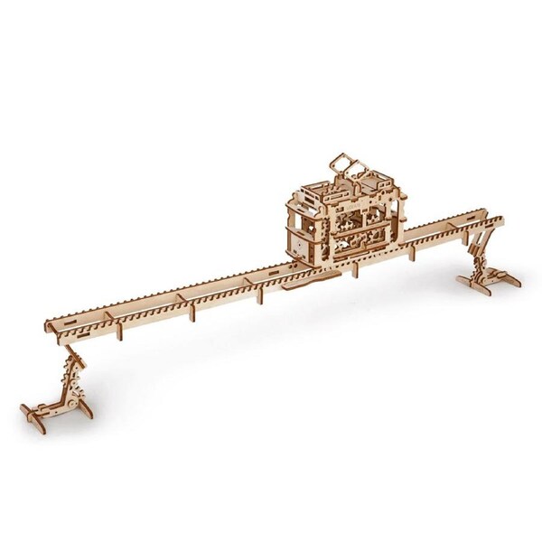 UGears Tram On Rails Model Kit