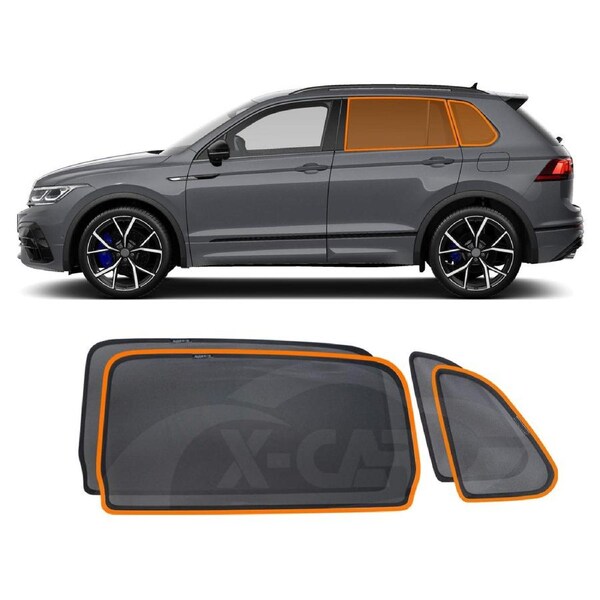 Rear Port Window Sun Shade for Volkswagen VW Tiguan 2016-2024 Car Sun Blind Mesh