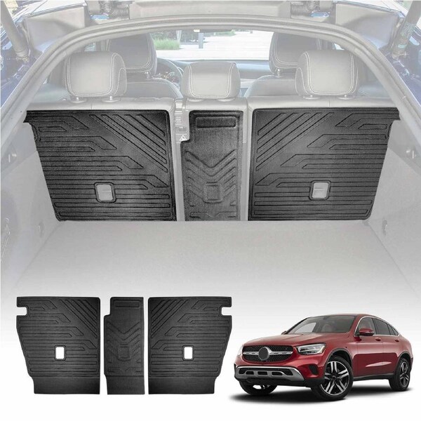 Back Seat Protector for Mercedes-Benz GLC Coupe 2016-2023 All Weather Heavy Duty Car Seat Kick Mats Cover Accessories